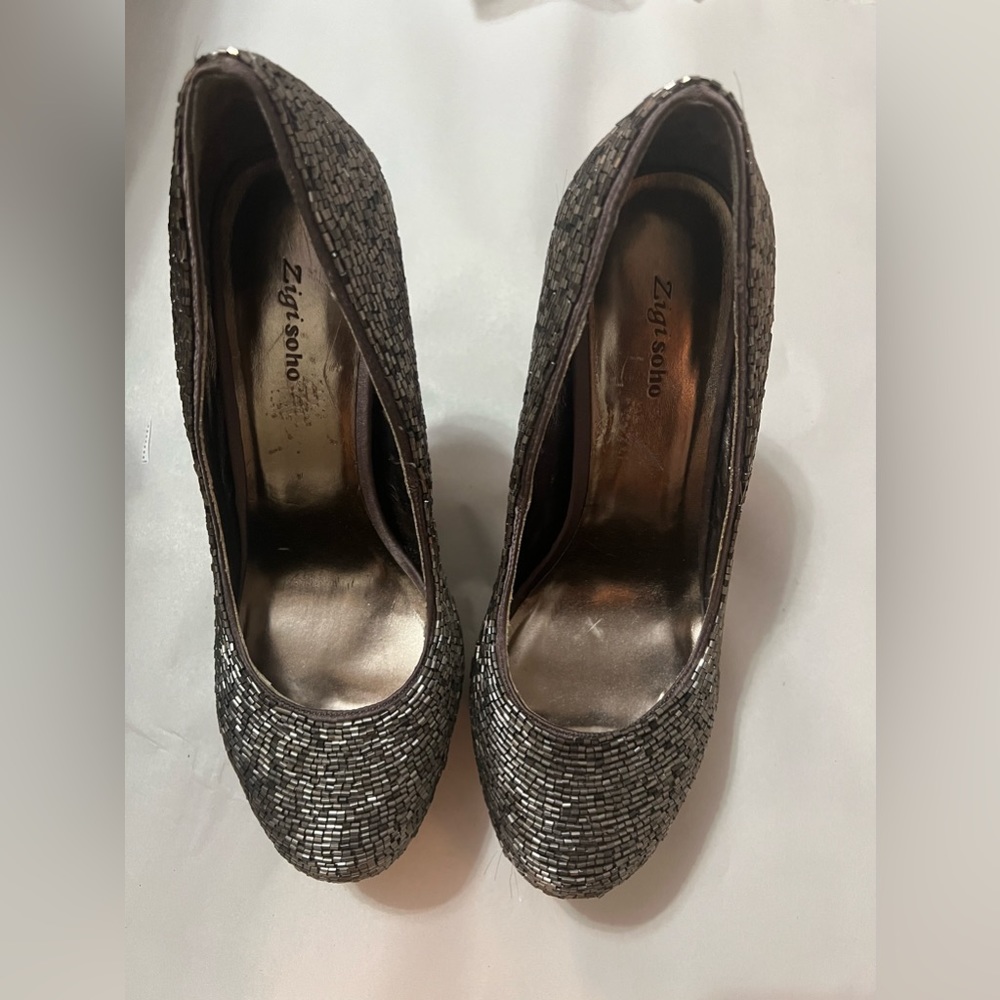 Zigi Soho Jeweled Heel (Gently Used)